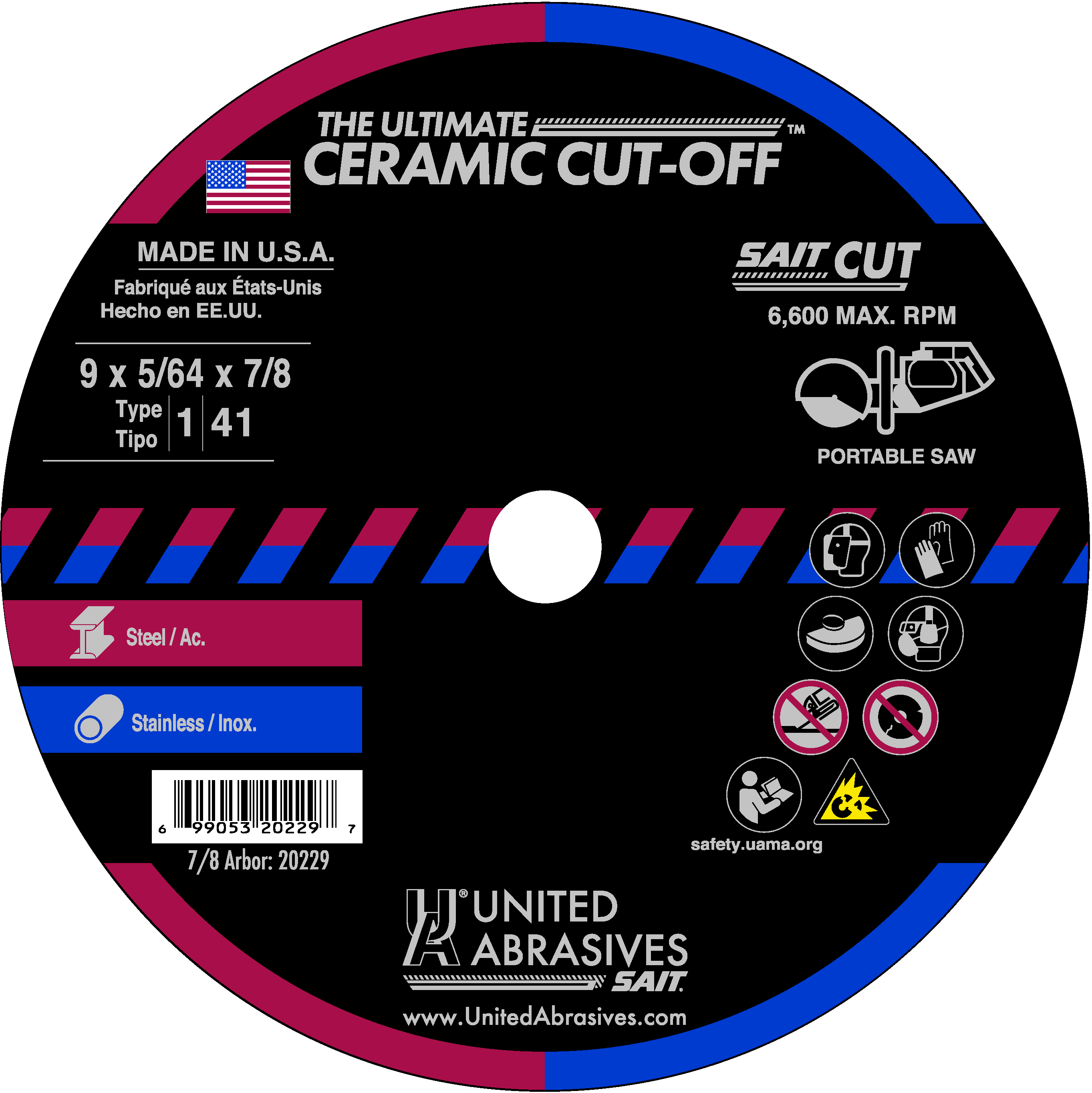 TM 9 X 5/64 X 7/8 ULT. CERAMIC - Cutting Wheels